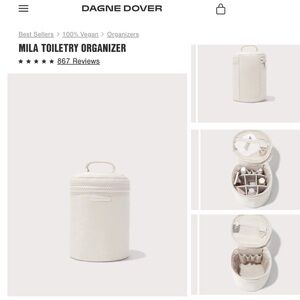 🧡 Orange_ Dagne Dover - Mila Toiletry Large Organizer